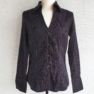 Express Design Studio Pinstripe Button-Down Shirt